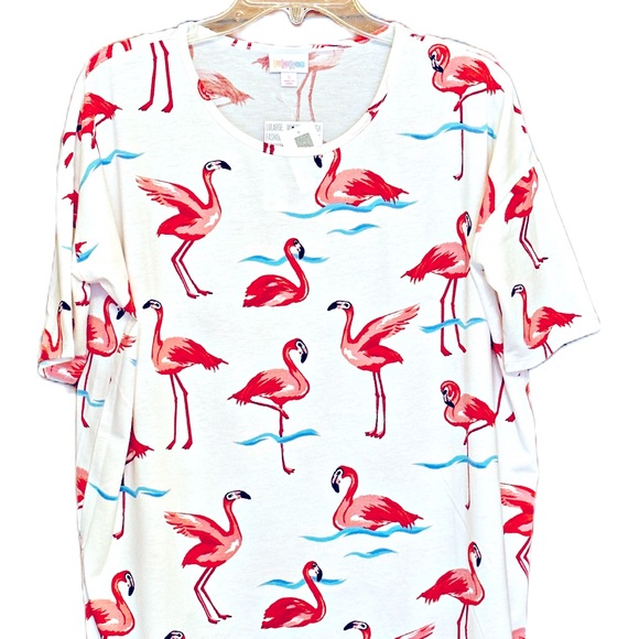 LuLaRoe Tops - LuLaRoe Irma Flamingo Tunic Size Small